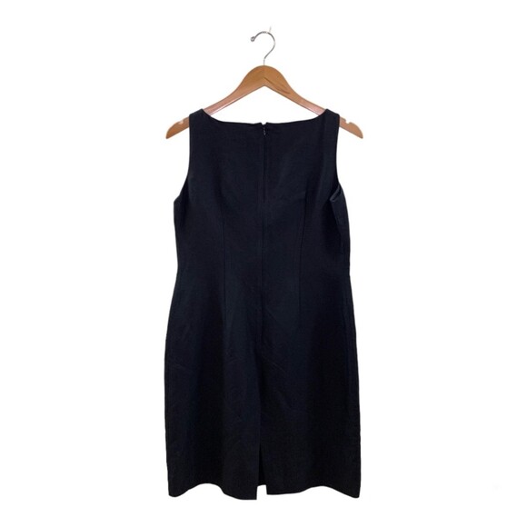 Casual Corner Sheath Dress and Small Purse Floral Embroidery Black Size 6 - Picture 4 of 8